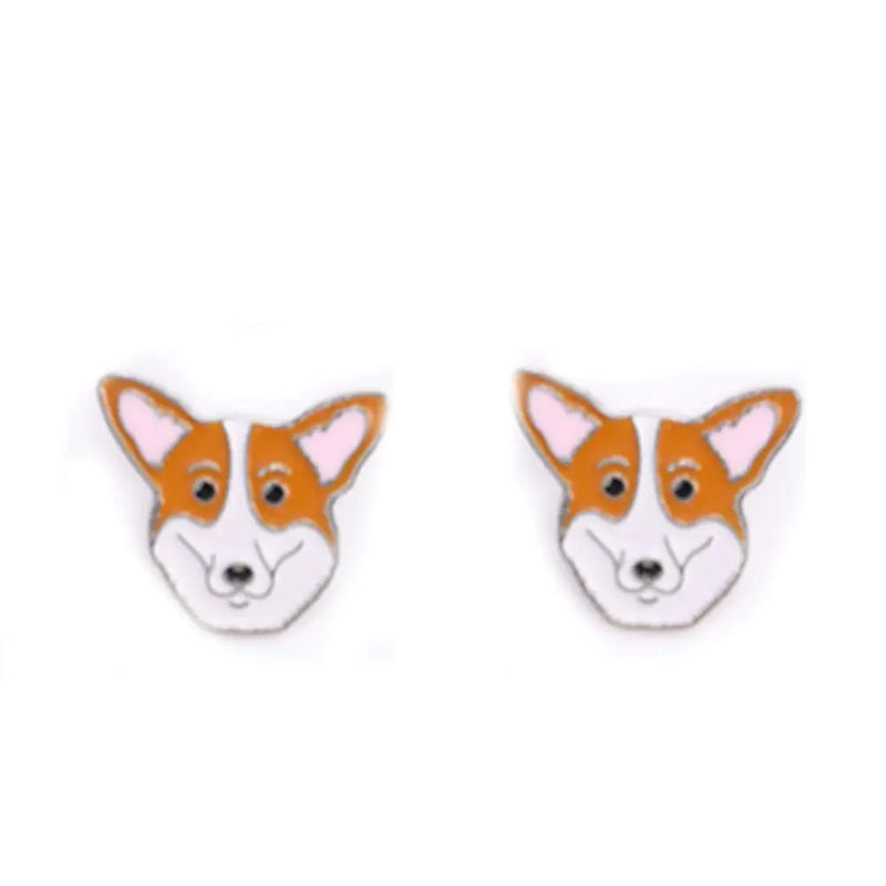 2 Pcs Dog Brooch Metal Pin Badges Dog ID Tags for Children Adults Clothes Backpacks Decor Gifts (18-Corgi)